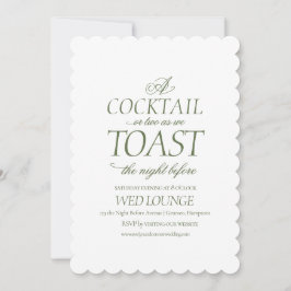 Tarjeta Festiva Elegante La Noche Antes Del Boda Rococó