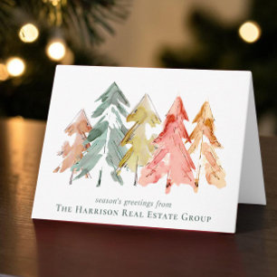 Tarjeta Festiva Elegante logo empresarial código QR corporativo Na