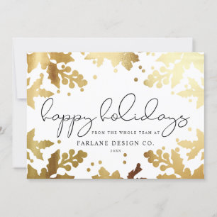 Tarjeta Festiva Elegante logotipo de foto de estilo moderno con es