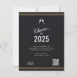 Tarjeta Festiva Elegante logotipo de negocios Calendario moderno d