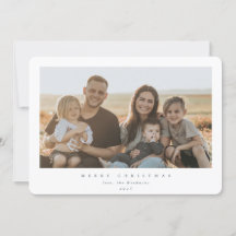 Elegante Marco Blanco Mínimo Una Foto