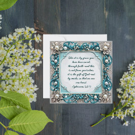 Tarjeta Festiva Elegante Marco de Perla Descargable Personalizable