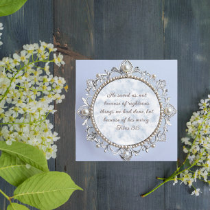 Tarjeta Festiva Elegante Marco de Plata Personalizable Descargable