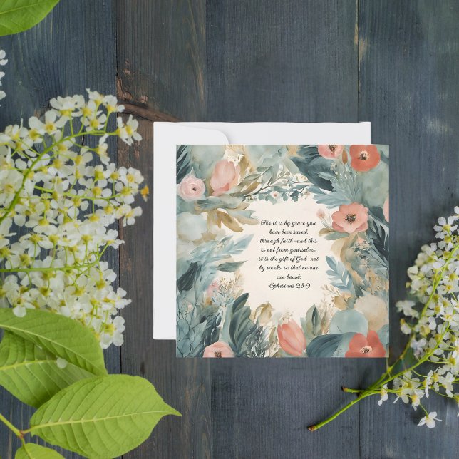 Tarjeta Festiva Elegante marco floral descargable de Personalizabl (Subido por el creador)