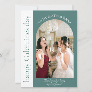 Tarjeta Festiva Elegante Mejor Amigos Galentines día Bestie foto