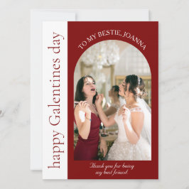 Tarjeta Festiva Elegante Mejor Amigos Galentines día Bestie foto