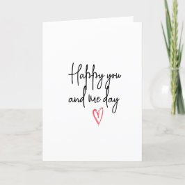 Tarjeta Festiva Elegante Minimalista Romántico Aniversario