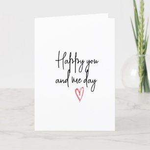 Tarjeta Festiva Elegante Minimalista Romántico Aniversario