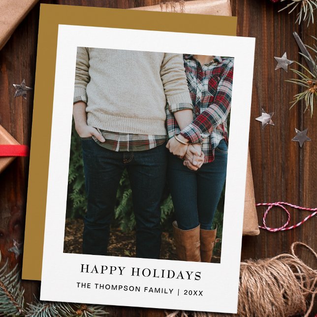 Tarjeta Festiva Elegante Moda Navidades minimalistas de fotografía (Subido por el creador)