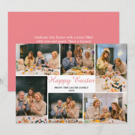 Tarjeta Festiva elegante Modern Blesss Easter family 6 foto