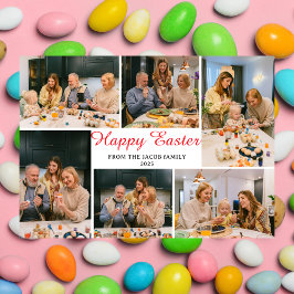 Tarjeta Festiva elegante Modern Blesss Easter family 6 foto