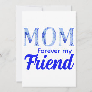 Tarjeta Festiva Elegante Moderno Día de la Madre Amigo para Siempr