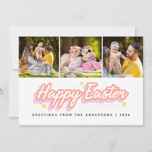 Tarjeta Festiva Elegante Moderno Minimalista Feliz Pascua 3 Foto