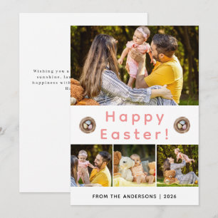 Tarjeta Festiva Elegante Moderno Minimalista Feliz Pascua 4 Foto