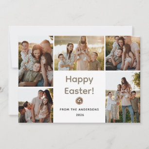 Tarjeta Festiva Elegante Moderno Minimalista Feliz Pascua 5 Foto