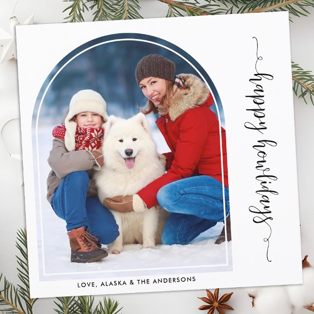 Tarjeta Festiva Elegante Navidades arcos Personalizado Mascota mod (Subido por el creador)