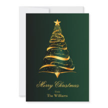 Elegante Navidades minimalistas de árbol de oro sa