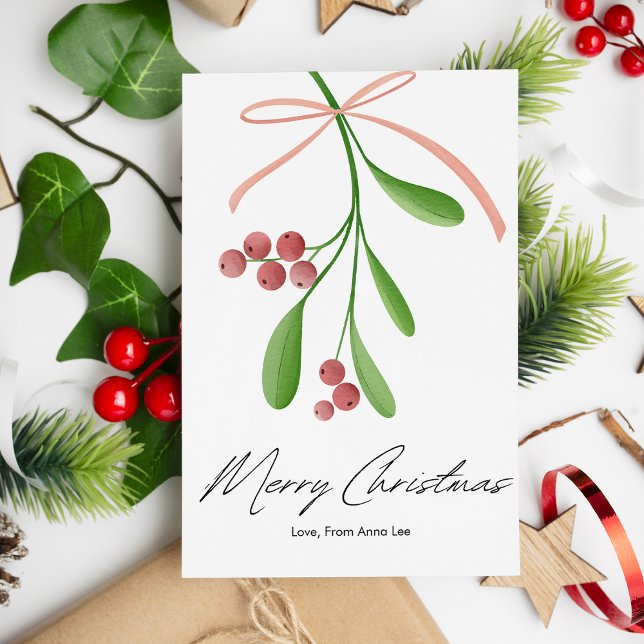 Tarjeta Festiva Elegante Navidades sencillos de Berries (Subido por el creador)