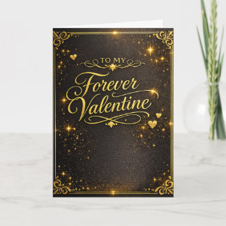 Tarjeta Festiva Elegante Oro Valen