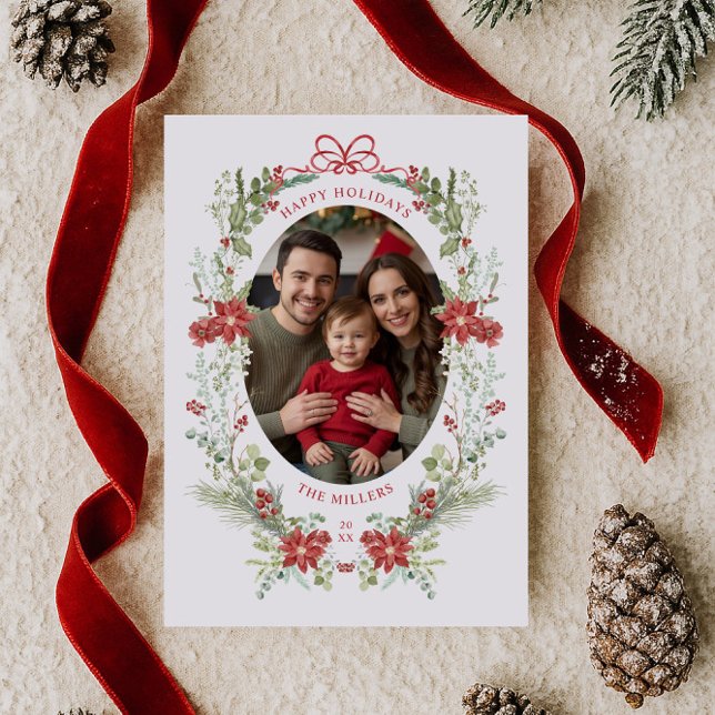 Tarjeta Festiva Elegante paisaje invernal clásico (Subido por el creador)