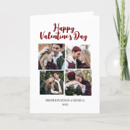 Tarjeta Festiva Elegante pareja romántica día de San Valentín 4 fo