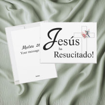 Elegante Pascua "Jesús ha resucitado" Español