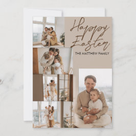 Tarjeta Festiva elegante Pascua Moderna, colección de cinco fotos