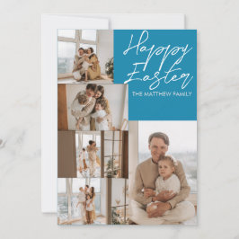 Tarjeta Festiva elegante Pascua Moderna, colección de cinco fotos