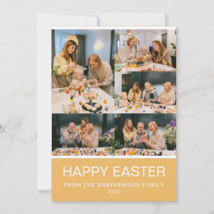 Tarjeta Festiva elegante Pascua Moderna, colección familiar de sei