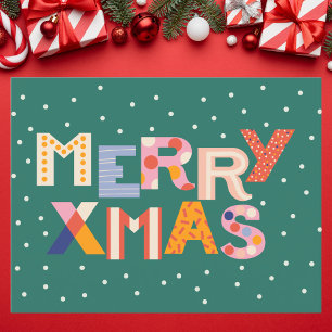 Tarjeta Festiva Elegante patrón geométrico dorado y negro