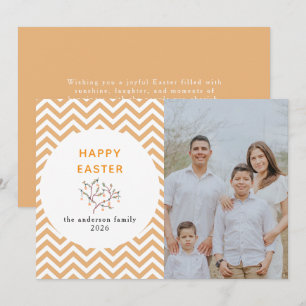 Tarjeta Festiva Elegante Patrón Moderno Feliz Pascua Foto