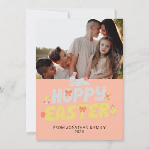 Tarjeta Festiva Elegante Patrón Simple Moderno Feliz Pascua Foto