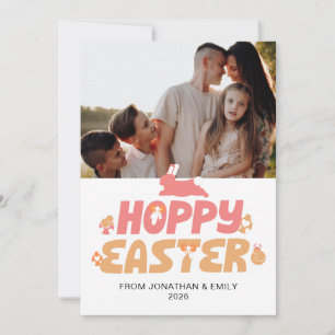 Tarjeta Festiva Elegante Patrón Simple Moderno Feliz Pascua Foto