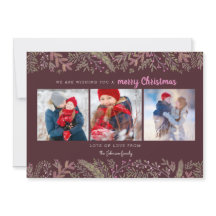 Elegante Pine Vines verdes árboles rojos oscuros N