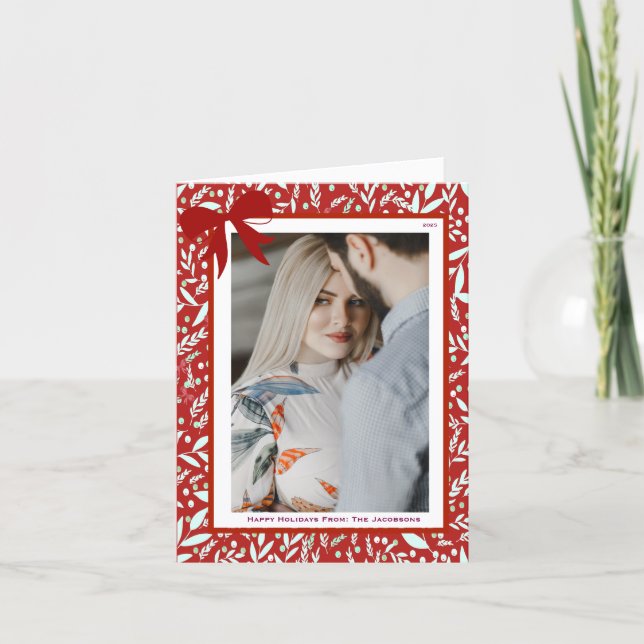 Tarjeta Festiva Elegante saludo  (Anverso)