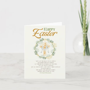 Tarjeta Festiva Elegante saludo de Pascua