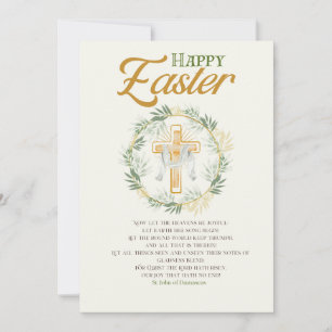 Tarjeta Festiva Elegante saludo de Pascua