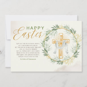 Tarjeta Festiva Elegante saludo de Pascua
