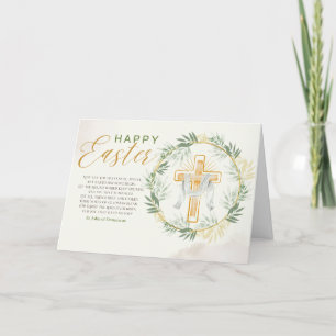 Tarjeta Festiva Elegante saludo de Pascua