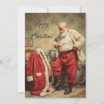 Elegante Santa Claus lindo en acuarela no foto