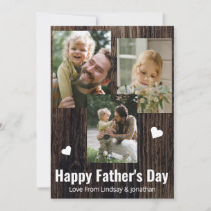 Tarjeta Festiva Elegante, simple, mejor papá que nunca padre Día 3