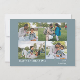 Tarjeta Festiva Elegante, simple, mejor papá que nunca padre Día 4