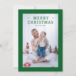 Tarjeta Festiva Elegante, simple y espesa, bordeado