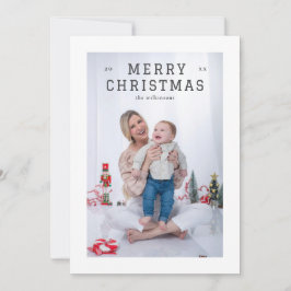 Tarjeta Festiva Elegante, simple y espesa, bordeado