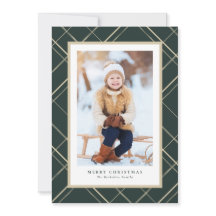 Elegante, simple y simple, un foto Navidades verde