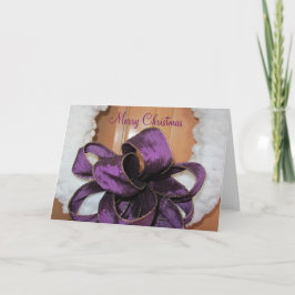 Tarjeta Festiva Elegante Wreath de vacaciones