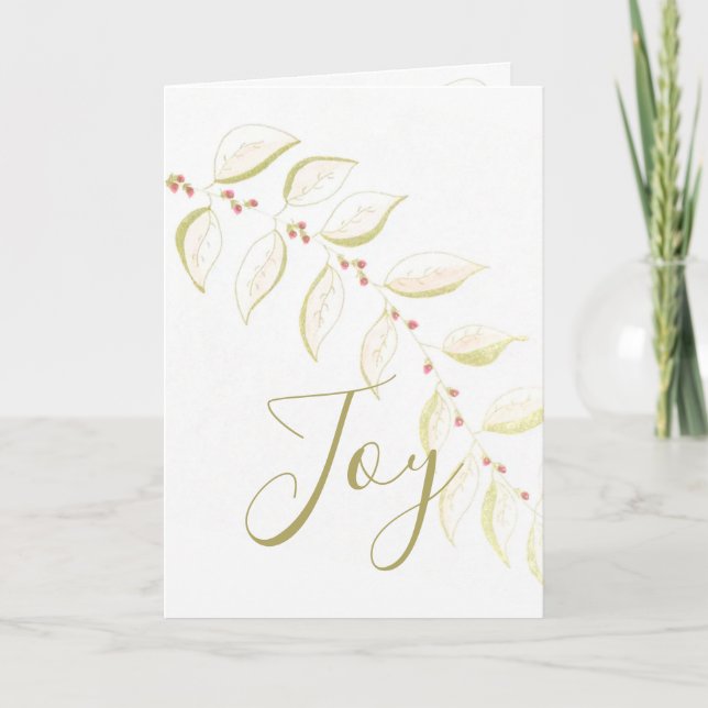 Tarjeta Festiva Elegante Y Artesano (Anverso)