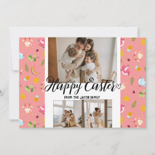 Tarjeta Festiva elegante y moderno de Pascua, colección de tres fo