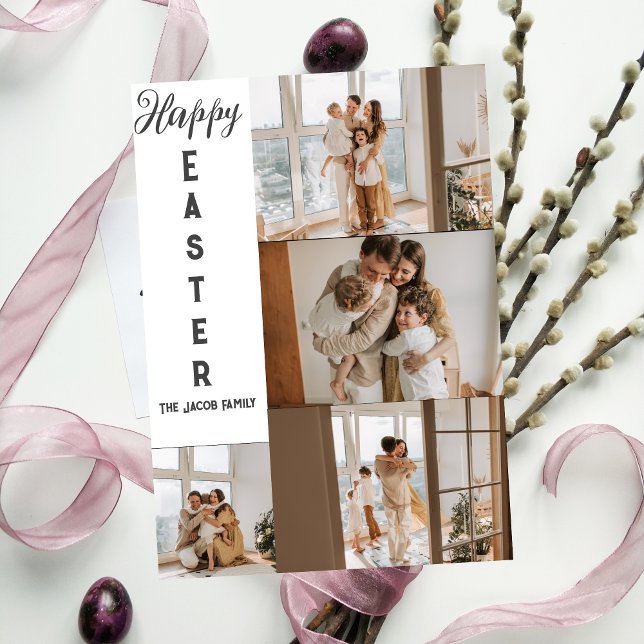 Tarjeta Festiva elegante y moderno Pascua, colección familiar de c (Subido por el creador)