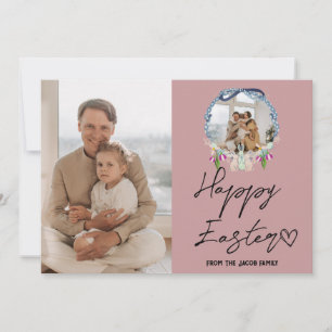 Tarjeta Festiva elegante y moderno Pascua, colección familiar de d